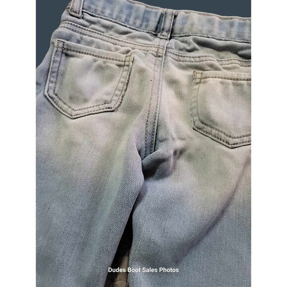 Cat and Jack Jeans 4T Girls Unicorns Adjustable Waist Blue - Picture 15 of 16